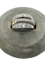 Stunning Antique Diamond 14k Gold Stack Rings | eBay