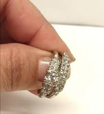 1890's Art Deco Edwardian Old Mine Cut Diamond Engagement ...