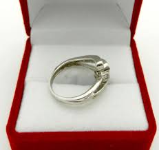 Promise Solid 10k White Gold Natural 0.40 tcw Diamonds Ring ...