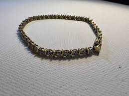 42 Round Diamond Tennis Bracelet 925 Sterling Silver Box Clasp Marked CG | eBay