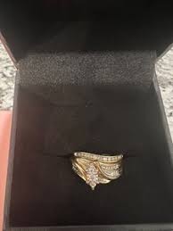 10k White Gold Wedding Set | eBay