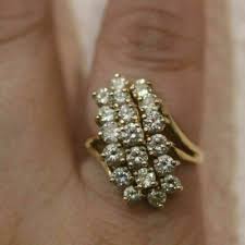 1.5Ct Lab-Created Diamond Waterfall Cluster Engagement ...