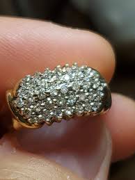 60 Carat Diamond Solid 10k Gold Ring 5 Row Style Sz-7 #162 | eBay