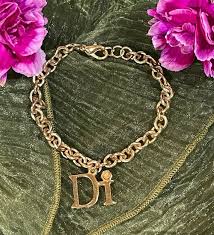 Vintage DI Diamonds International Dangle Charm Bracelet 7.5 ...