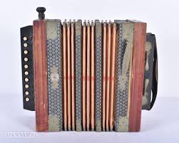 Sold at Auction: A vintage German accordion 26 x 23cm