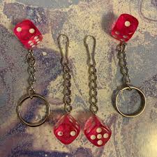 Pink dice keychain or clip *DM to choose clip or... | Depop