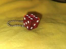 Rare Vintage Bruce's Casino Las Vegas Souvenir Red Die Keychain 18mm 1980's | eBay