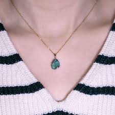 3.07ct Unique Pattern Australian Boulder Opal Pendant Necklace 18K Yellow Gold | MakerPlace by Michaels