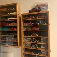 Car Display Case Oak 16 Pc Diecast 1/24 Scale 1:24 ...