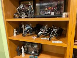 Rare Franklin Mint Harley Davidson 1:10 Rider Garage Diorama ...