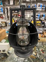 vtg Dietz ACME inspector lamp black NY USA N.Y.O.S. glass globe antique 1900s | eBay