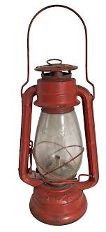 Vintage RED Winged Wheel OIL LAMP No 500 ORIGINAL Kerosene ...