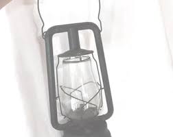 Vintage Dietz Hy-lo Lantern Black Metal Clear Glass Hanging ...