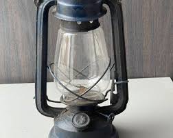 Antique Iron UJALA -52 Lantern Navy Blue Color Kerosene Oil ...