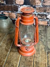 Antique Winged Wheel Kerosene Lantern: 1920s Bessho Lamp ...
