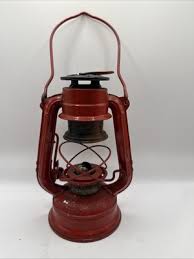 Vintage Red Winged Wheel No. 350 Kerosene Lantern Made ...