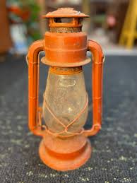 Antique Red Dietz Crescent Oil Lantern No.129- RARE – Blue ...