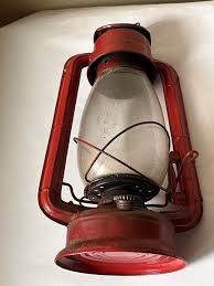 Sun Brand Kerosene Red Oil Lamp Lantern No. 5000 Antique ...