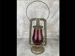 Prisco "pritchard Strong Co" Lantern With Brass Ba