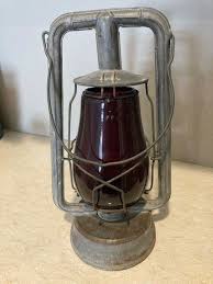 Dietz HY-LO New York USA Kerosene Lamp Lantern W/ Red Fitzall Globe | eBay