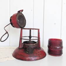 Dietz Traffic Gard No. 40 Oil Lamp Syracuse N. Y. - U. S. A. Red Lantern Sits or Hangs 8" Tall 7 1/4" Base (glass Not Perfect) - Etsy