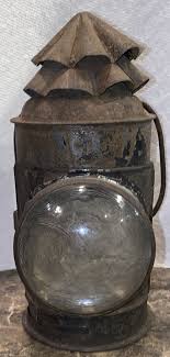 ANTIQUE VINTAGE Bullseye Torch Police Oil Lantern ...
