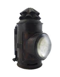 Lot - Dietz flashlight police lantern, c. 1920, brass with ...