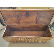 Antique Hand Made Indian Bone and Horn Chest/Trunk | Chairish