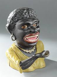 Lot - "DINAH BANK", mechanical cast iron with lever