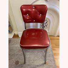 Richardson Tufted Retro Kitchen Chair, Glittery Sparkle Red ...