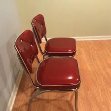 Red & White Sparkle Vinyl Diner Chairs for Sale in Wheaton ...