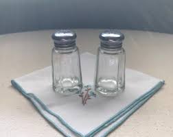 Classic Diner Shakers Clear Molded Octagon Paneled Glass ...