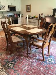 Vintage Dining Table With Six Chairs Perfect Condition