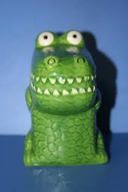 CROCODILE COIN BANK 4.13 " Green Japan 5 | eBay