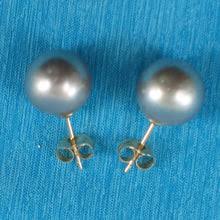 Silver Tone Tahitian Pearl Stud Earrings – 14k Yellow Gold ...