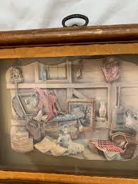 Small Vintage 3D Shadowbox Scenes / Framed Art | eBay