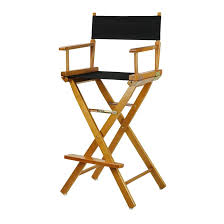 Amazon.com: Casual Home 30" Director's Chair Honey Oak Frame-with Black Canvas, Bar Height : Home & Kitchen