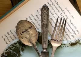 Vintage Silverware Garden Marker Set of Three (E0325) - Etsy Israel