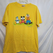 Walt Disney World Character Tshirt Yellow Mickey Donald ...