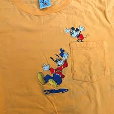 Vintage | Shirts | Vintage Disney Pocket Graphic T Shirt Xl ...