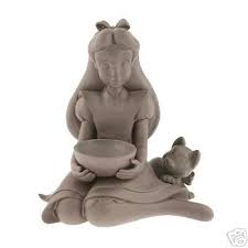 DISNEY Alice in Wonderland Garden Statue Bird Feeder NU | #21645472