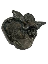 Vintage Pewter Angel & Madonna Pin Brooch Virgin Mary ...