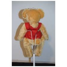 Wonderful Artist Teddy Bear Jointed W/ Glasses and Vest Too ...