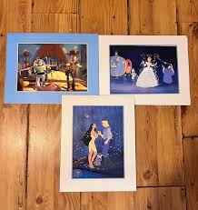 Vintage Disney Exclusive Commemorative Lithographs~matted~ready to Frame~with Storage Envelopes~3 Available - Etsy