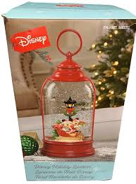 DISNEY LIGHT UP HOLIDAY LANTERN WATER GLOBE MICKEY MOUSE NEW ...