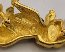 Judith Jack for Disney Dalmatian Puppy Pin - Gold Tone Dog ...