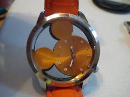 RARE DISNEY MICKEY MOUSE SKELETON DIAMOND WATCH WHITE NEW ...