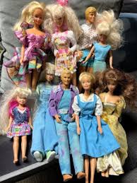 Lot of 9 Vintage Barbie Ken Dolls Various Years And Doll ...