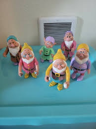 Lot of 6 Vintage Disney Snow White's Seven Dwarfs 5-6" Vinyl ...