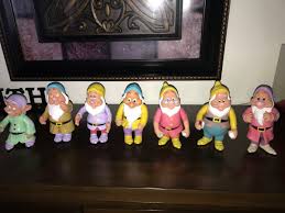 DISNEY (7) SEVEN DWARFS RUBBER 6" FIGURES - THAILAND ...
